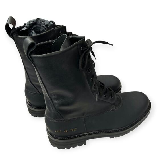 NEW Common Projects Black Soft Leather Technical Boot 2325 42 7547 MADE IN ITALY - Picture 16 of 16